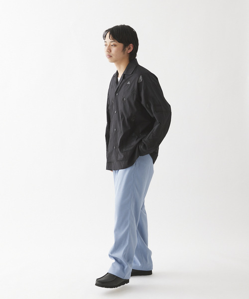 JOURNAL STANDARD relume(ジャーナルスタンダード レリューム)の「カットレース オープンカラーシャツ(シャツ/ブラウス・メンズ・ブラック/サックスブルー/アイボリー・LARGE/MEDIUM)」の5枚目の写真