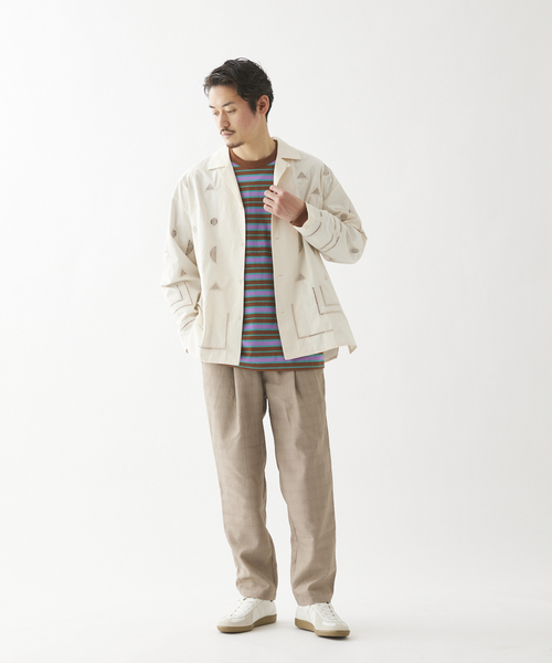 JOURNAL STANDARD relume(ジャーナルスタンダード レリューム)の「カットレース オープンカラーシャツ(シャツ/ブラウス・メンズ・ブラック/サックスブルー/アイボリー・LARGE/MEDIUM)」の14枚目の写真