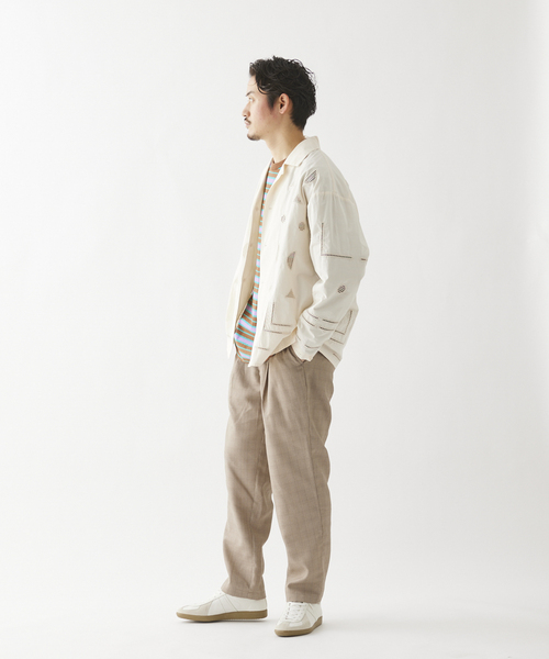 JOURNAL STANDARD relume(ジャーナルスタンダード レリューム)の「カットレース オープンカラーシャツ(シャツ/ブラウス・メンズ・ブラック/サックスブルー/アイボリー・LARGE/MEDIUM)」の15枚目の写真