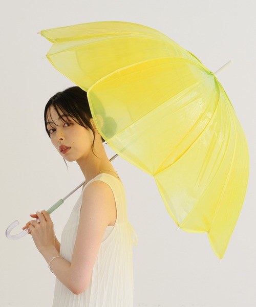 Wpc.（ダブリュピーシー）の「［ビニール傘］チューリップアンブレラ 雨傘 長傘 Wpc.（長傘・レディース・パープル/ピンク/イエロー・FREE）」の5枚目の写真