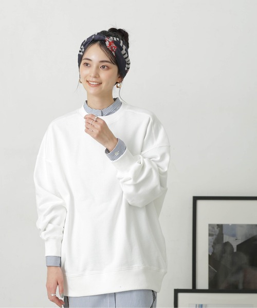 LB.04/コットン裏毛オーバーサイズスウェットトップス