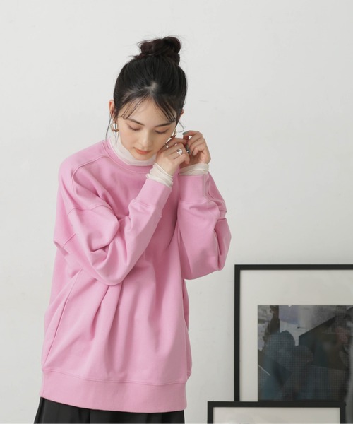 LB.04/コットン裏毛オーバーサイズスウェットトップス