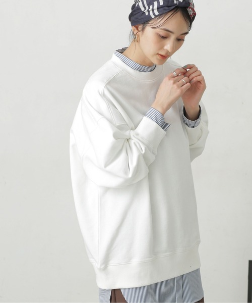 LB.04/コットン裏毛オーバーサイズスウェットトップス
