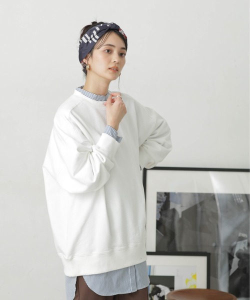 LB.04/コットン裏毛オーバーサイズスウェットトップス