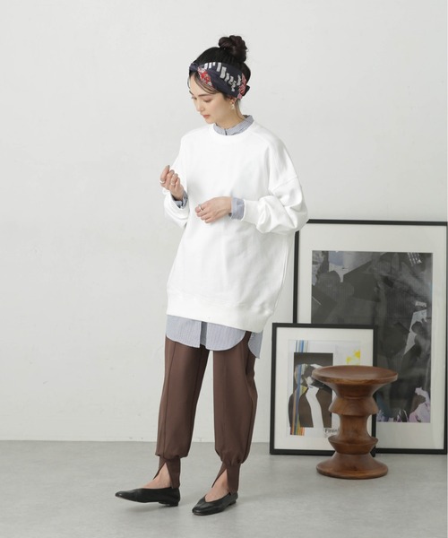 LB.04/コットン裏毛オーバーサイズスウェットトップス