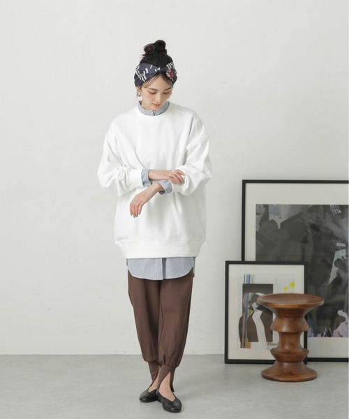 LB.04/コットン裏毛オーバーサイズスウェットトップス