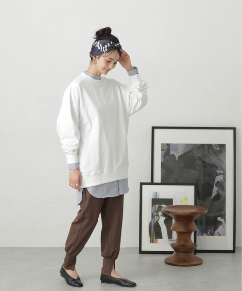 LB.04/コットン裏毛オーバーサイズスウェットトップス