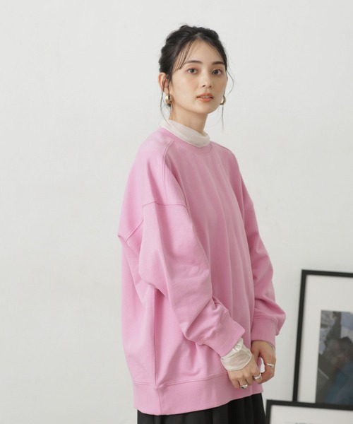 LB.04/コットン裏毛オーバーサイズスウェットトップス