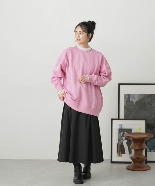 LB.04/コットン裏毛オーバーサイズスウェットトップス