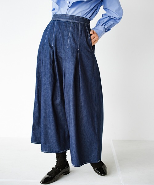 ブルブブ　デニムスカート　インディゴ　S ブルブブ デニムスカート インディゴ S