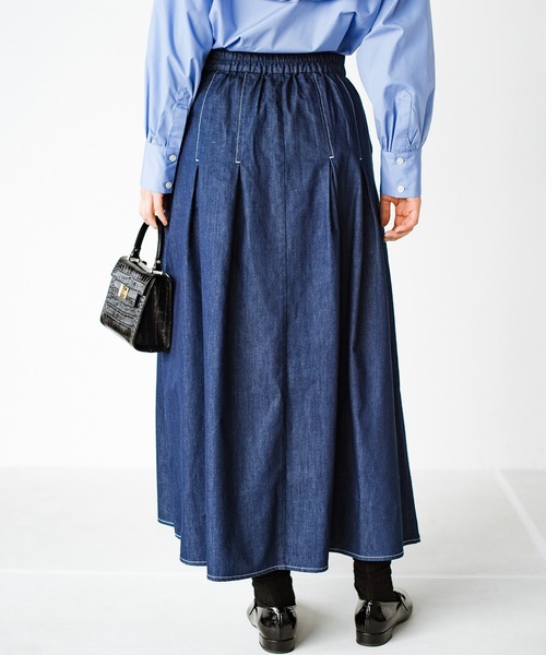 haco!(ハコ)の「毎日ズキュン!とくるデニムスカート(デニムスカート・レディース・インディゴブルー・SMALL/MEDIUM/LARGE/X-LARGE)」の6枚目の写真