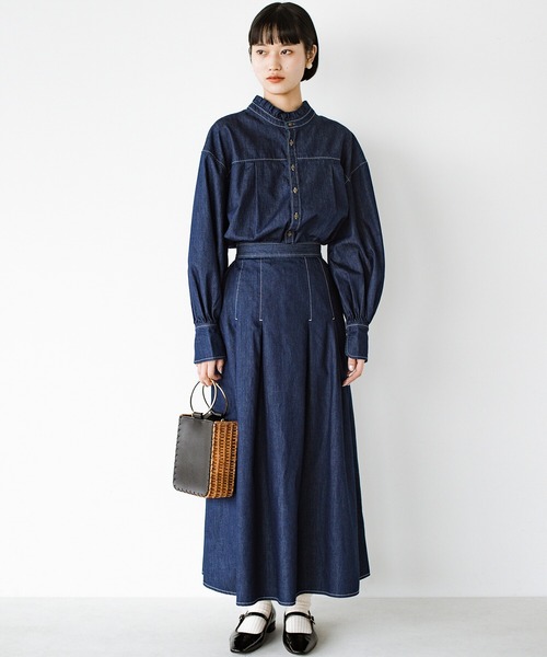 haco!(ハコ)の「毎日ズキュン!とくるデニムスカート(デニムスカート・レディース・インディゴブルー・SMALL/MEDIUM/LARGE/X-LARGE)」の17枚目の写真