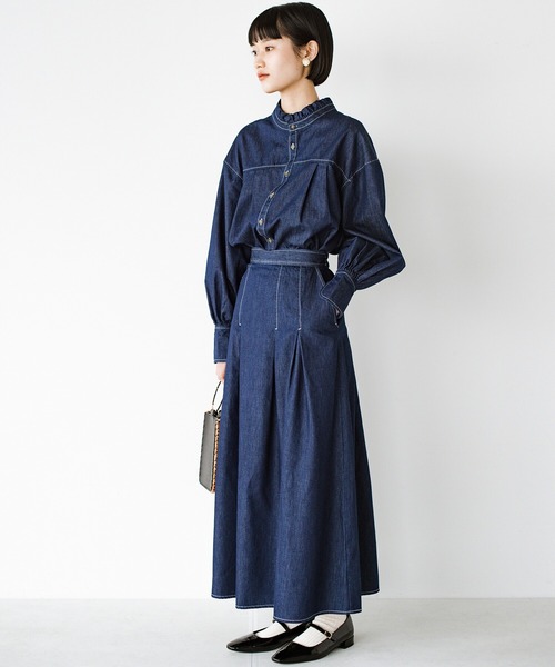 haco!(ハコ)の「毎日ズキュン!とくるデニムスカート(デニムスカート・レディース・インディゴブルー・SMALL/MEDIUM/LARGE/X-LARGE)」の18枚目の写真