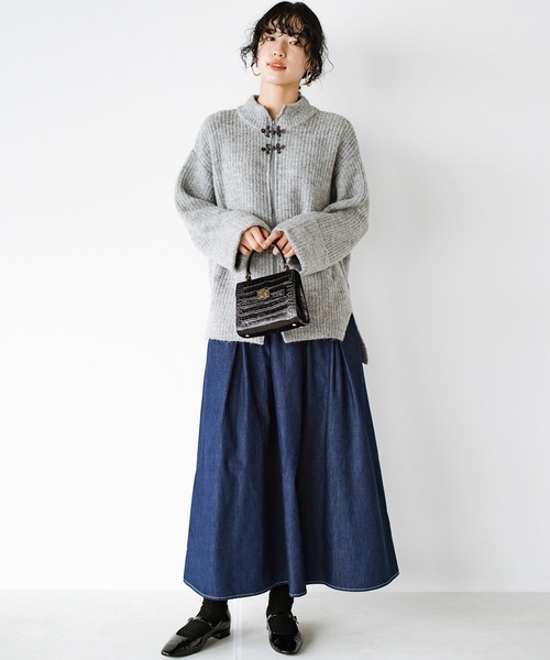 haco!(ハコ)の「毎日ズキュン!とくるデニムスカート(デニムスカート・レディース・インディゴブルー・SMALL/MEDIUM/LARGE/X-LARGE)」の15枚目の写真