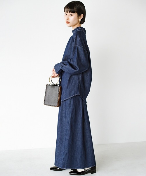 haco!(ハコ)の「毎日ズキュン!とくるデニムスカート(デニムスカート・レディース・インディゴブルー・SMALL/MEDIUM/LARGE/X-LARGE)」の22枚目の写真