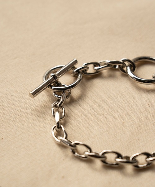 JUNRED(ジュンレッド)の「ital. from JUNRed / twin ring bracelet(ブレスレット・メンズ・シルバー・FREE)」の4枚目の写真