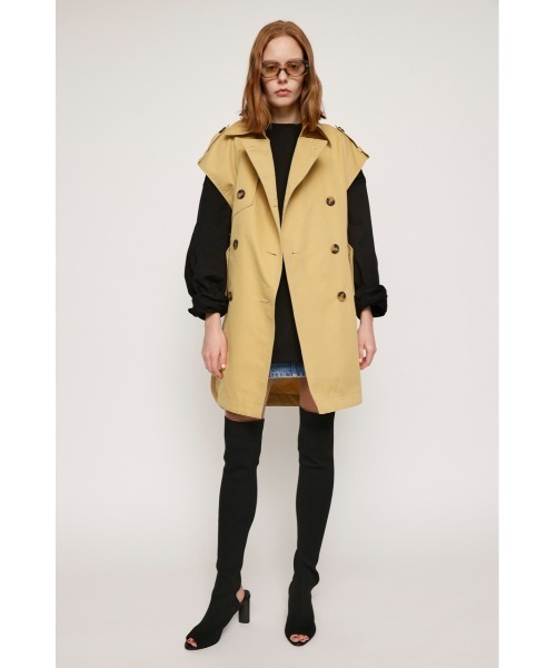 SLY（スライ）の「BIG PK C/N OVER L/S TOPS ビッグサイズ オーバーサイズ パーカー クルーネック オーバートップス（Tシャツ/カットソー・レディース・マルチ/ブラック・FREE）」の8枚目の写真