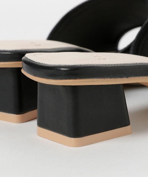 Heather(ヘザー)の「カラーアソートミュール 182411(サンダル・レディース・シルバー/アイボリー/ブラック/ラメ/ミント・M/L)」の11枚目の写真