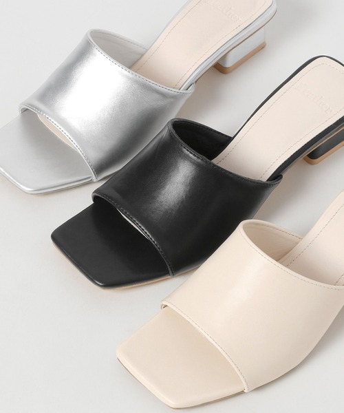 Heather(ヘザー)の「カラーアソートミュール 182411(サンダル・レディース・シルバー/アイボリー/ブラック/ラメ/ミント・M/L)」の13枚目の写真