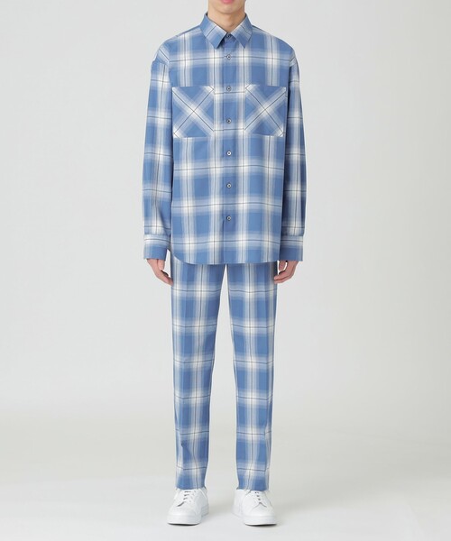 LOVELESS（ラブレス）の「オンブレチェック イージースラックス（スラックス・メンズ・ブラック/ブルー系その他2・S/L/M）」の5枚目の写真