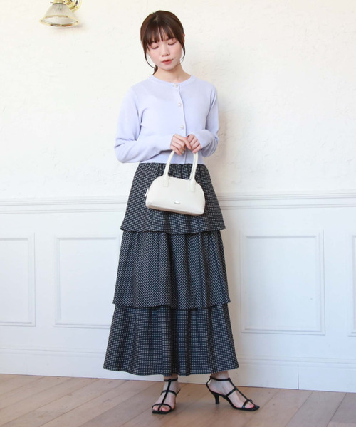 archives（アルシーヴ）の「パール釦カーディガン（カーディガン/ボレロ・レディース・オフホワイト/ブラック/ミント/ラベンダー・MEDIUM）」の20枚目の写真