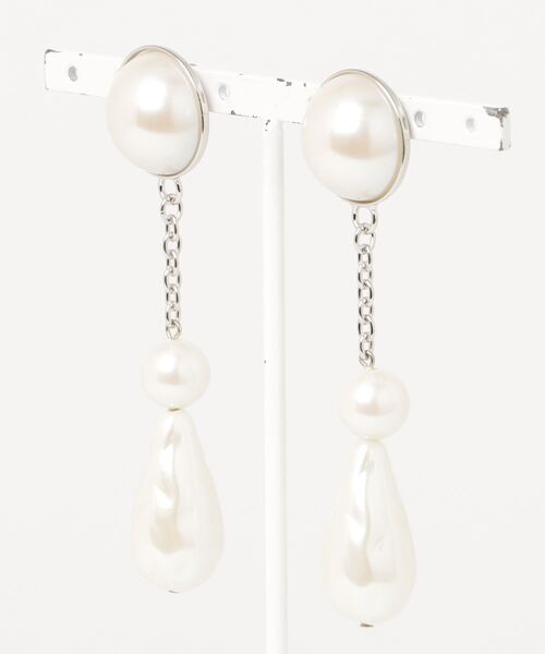 G.V.G.V.（ジーヴィージーヴィー）の「PEARL CHAIN PIERCE（ピアス（両耳用）・レディース・シルバー・ONE SIZE）」の8枚目の写真