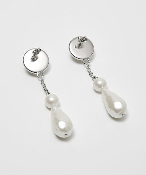 G.V.G.V.（ジーヴィージーヴィー）の「PEARL CHAIN PIERCE（ピアス（両耳用）・レディース・シルバー・ONE SIZE）」の3枚目の写真