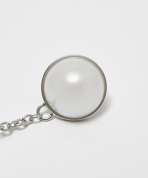 G.V.G.V.（ジーヴィージーヴィー）の「PEARL CHAIN PIERCE（ピアス（両耳用）・レディース・シルバー・ONE SIZE）」の6枚目の写真