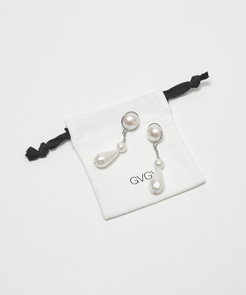 G.V.G.V.（ジーヴィージーヴィー）の「PEARL CHAIN PIERCE（ピアス（両耳用）・レディース・シルバー・ONE SIZE）」の7枚目の写真