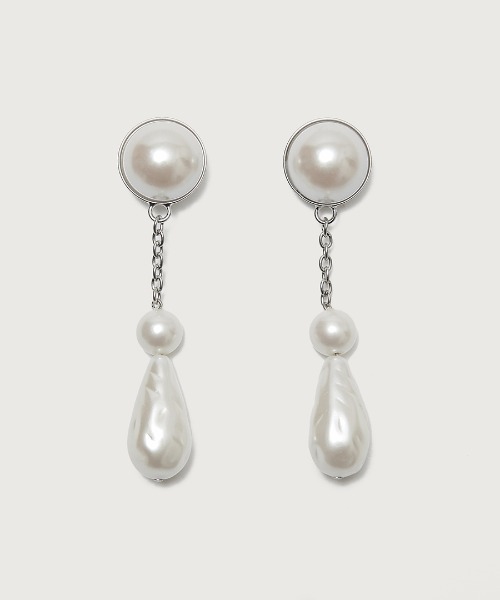 G.V.G.V.（ジーヴィージーヴィー）の「PEARL CHAIN PIERCE（ピアス（両耳用）・レディース・シルバー・ONE SIZE）」の13枚目の写真