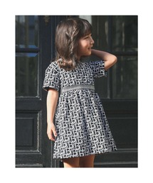 BeBe | BeBe/【お揃い】コットンモノグラムプリントワンピース(90~150cm)(ワンピース)