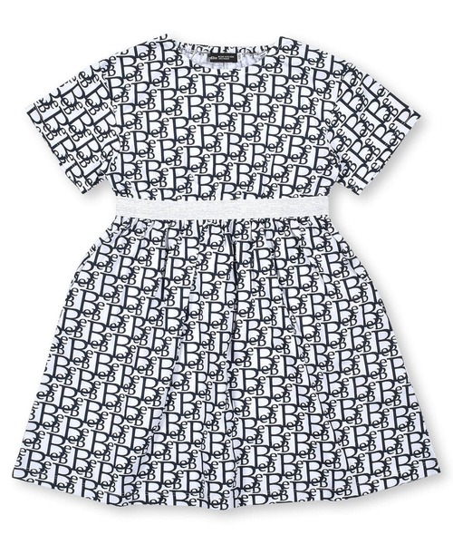 BeBe(ベベ)の「BeBe/【お揃い】コットンモノグラムプリントワンピース(90~150cm)(ワンピース・キッズ・ブルー系その他/ブラック系その他・150/100/90/130/140/120/110)」の20枚目の写真