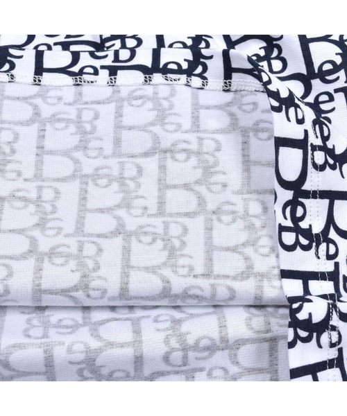 BeBe(ベベ)の「BeBe/【お揃い】コットンモノグラムプリントワンピース(90~150cm)(ワンピース・キッズ・ブルー系その他/ブラック系その他・150/100/90/130/140/120/110)」の4枚目の写真