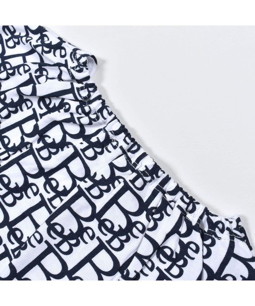 BeBe(ベベ)の「BeBe/【お揃い】コットンモノグラムプリントワンピース(90~150cm)(ワンピース・キッズ・ブルー系その他/ブラック系その他・150/100/90/130/140/120/110)」の7枚目の写真
