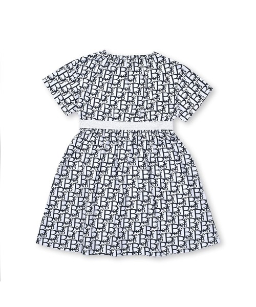 BeBe(ベベ)の「BeBe/【お揃い】コットンモノグラムプリントワンピース(90~150cm)(ワンピース・キッズ・ブルー系その他/ブラック系その他・150/100/90/130/140/120/110)」の18枚目の写真