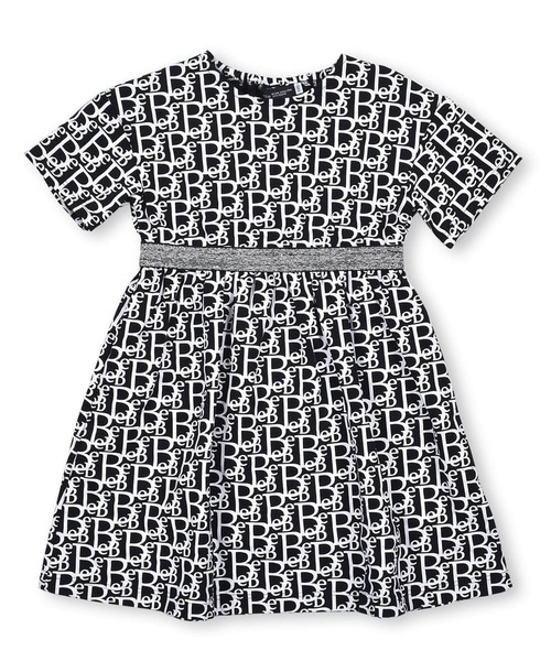 BeBe(ベベ)の「BeBe/【お揃い】コットンモノグラムプリントワンピース(90~150cm)(ワンピース・キッズ・ブルー系その他/ブラック系その他・150/100/90/130/140/120/110)」の21枚目の写真