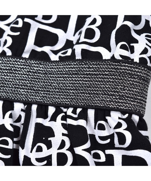 BeBe(ベベ)の「BeBe/【お揃い】コットンモノグラムプリントワンピース(90~150cm)(ワンピース・キッズ・ブルー系その他/ブラック系その他・150/100/90/130/140/120/110)」の14枚目の写真