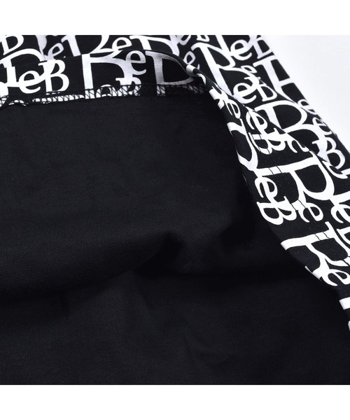BeBe(ベベ)の「BeBe/【お揃い】コットンモノグラムプリントワンピース(90~150cm)(ワンピース・キッズ・ブルー系その他/ブラック系その他・150/100/90/130/140/120/110)」の5枚目の写真