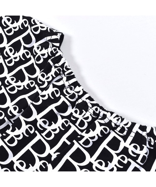 BeBe(ベベ)の「BeBe/【お揃い】コットンモノグラムプリントワンピース(90~150cm)(ワンピース・キッズ・ブルー系その他/ブラック系その他・150/100/90/130/140/120/110)」の8枚目の写真