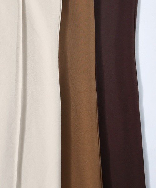 evernavy（エバーネイビー）の「ポンチフレアパンツ（その他パンツ・レディース・ブラック/ネイビー/グレイッシュベージュ/カーキ系/ブラウン系その他/アイボリー・M/L/S）」の9枚目の写真