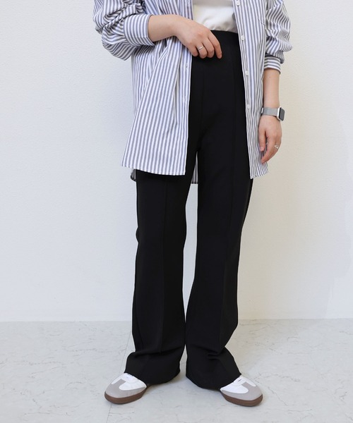 evernavy（エバーネイビー）の「ポンチフレアパンツ（その他パンツ・レディース・ブラック/ネイビー/グレイッシュベージュ/カーキ系/ブラウン系その他/アイボリー・M/L/S）」の22枚目の写真