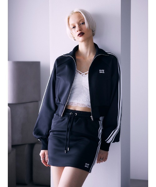 ENVYM（アンビー）の「サイドライントラックミニSK（スカート・レディース・ブラック/ホワイト・FREE）」の21枚目の写真