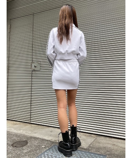 ENVYM（アンビー）の「サイドライントラックミニSK（スカート・レディース・ブラック/ホワイト・FREE）」の22枚目の写真