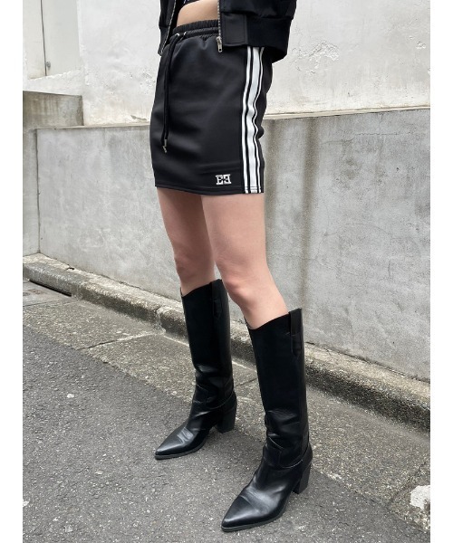 ENVYM（アンビー）の「サイドライントラックミニSK（スカート・レディース・ブラック/ホワイト・FREE）」の16枚目の写真