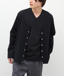 【NORITAKE by EDIFICE】ハーフ スムース Vネック カーディガン