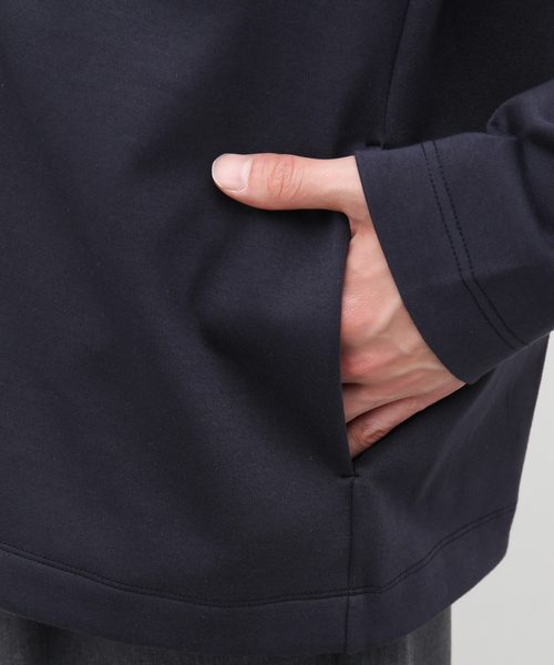 EDIFICE(エディフィス)の「【NORITAKE by EDIFICE】ハーフ スムース Vネック カーディガン(カーディガン/ボレロ・メンズ・ホワイト/チャコールグレー/コバルトブルー/ブラック/ネイビー・MEDIUM/LARGE)」の14枚目の写真