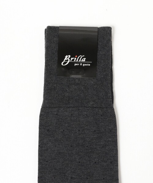 BRILLA per il gusto(ブリッラペルイルグースト)の「Brilla per il gusto / ピンドット ロングホーズ(ソックス/靴下・メンズ・ネイビー/ブラウン/ブラック/グレー・ONE SIZE)」の6枚目の写真