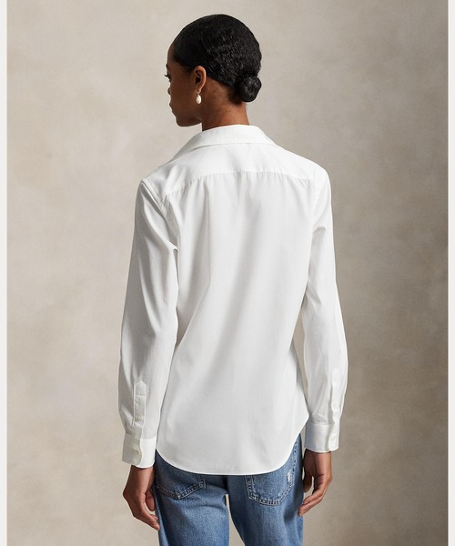 POLO RALPH LAUREN(ポロ ラルフ ローレン)の「コットン シャツ(シャツ/ブラウス・レディース・ホワイト・2/0/4/6/8/10/12/14)」の6枚目の写真