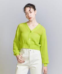 BEAUTY&YOUTH UNITED ARROWS | メッシュ Vネッククロップド ニットカーディガン(カーディガン/ボレロ)