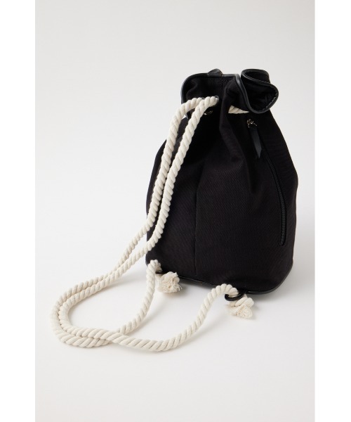 MOUSSY（マウジー）の「SOUVENIR SHOPPER POOL バッグ（バックパック/リュック・レディース・ホワイト/ブラック・FREE）」の6枚目の写真